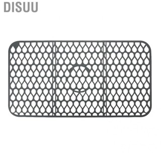 Disuu [Ande Online] Large Silicone Sink Protector Heat Insulation Mat Kitchen Folding Anti-Collision Anti-slip Draining (Grey)