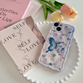 เคสโทรศัพท์มือถือ TPU กันกระแทก ลายภาพวาดสีน้ํามัน รูปผีเสื้อ สําหรับ Apple IPhone 14 13 12 11 Pro Max