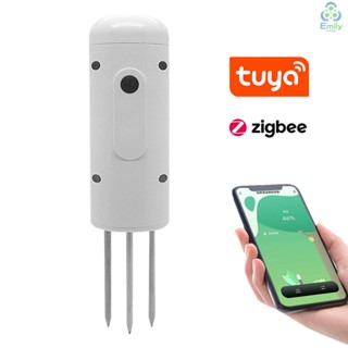 Tuya Zigbee เครื่องวัดความชื้นในดิน แบบไร้สาย IP67 กันน้ํา สําหรับสวน [19][มาใหม่]