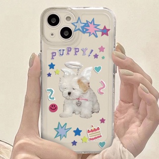 Cute Angel Puppy Phone Case For Iphone14 12Promax iPhone 7/8P 13 Soft Case 11 XR