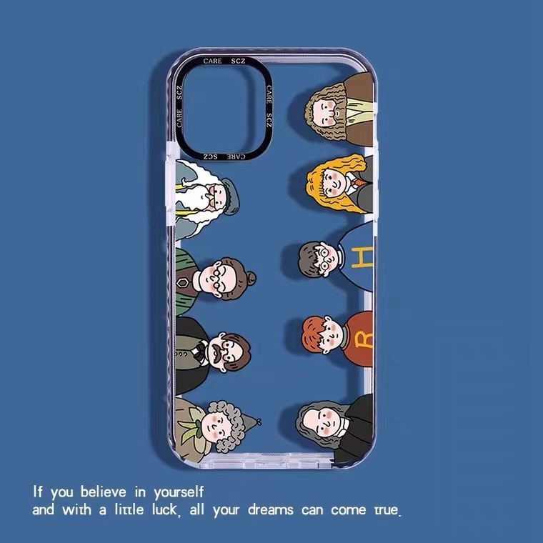 hogwarts-characters-phone-case-for-iphone11-13-transparent-12pro-xr-iphone-x-drop-resistant-xsmax-silicone-6s-soft-7-8plus