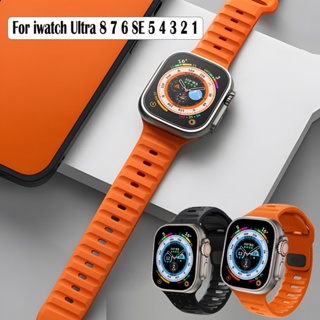 สายนาฬิกาข้อมือซิลิโคน สําหรับ A-pple Watch Band 49 มม. 45 มม. 44 มม. 41 มม. 40 มม. 42 มม. 38 มม. iWatch UItra Series ultra 8 7 6 5 4 3 SE