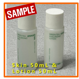 [สินค้าทดลอง] อินนิสฟรี กรีนที ไฮยาลูรอนิค สกินแคร์ / innisfree Green Tea Hyaluronic Skin Care (Skin 50ml+Lotion 50ml) #1