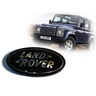 *แนะนำ* LOGO Land Rover วงรีมีฐานสีดำ ขนาด 4.8x9 cm