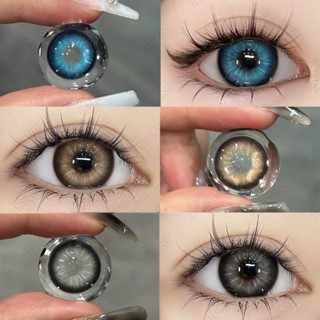 Eyeshare คอนแทคเลนส์ สีน้ําตาลธรรมชาติ สไตล์เกาหลี สีฟ้า 2 ชิ้น