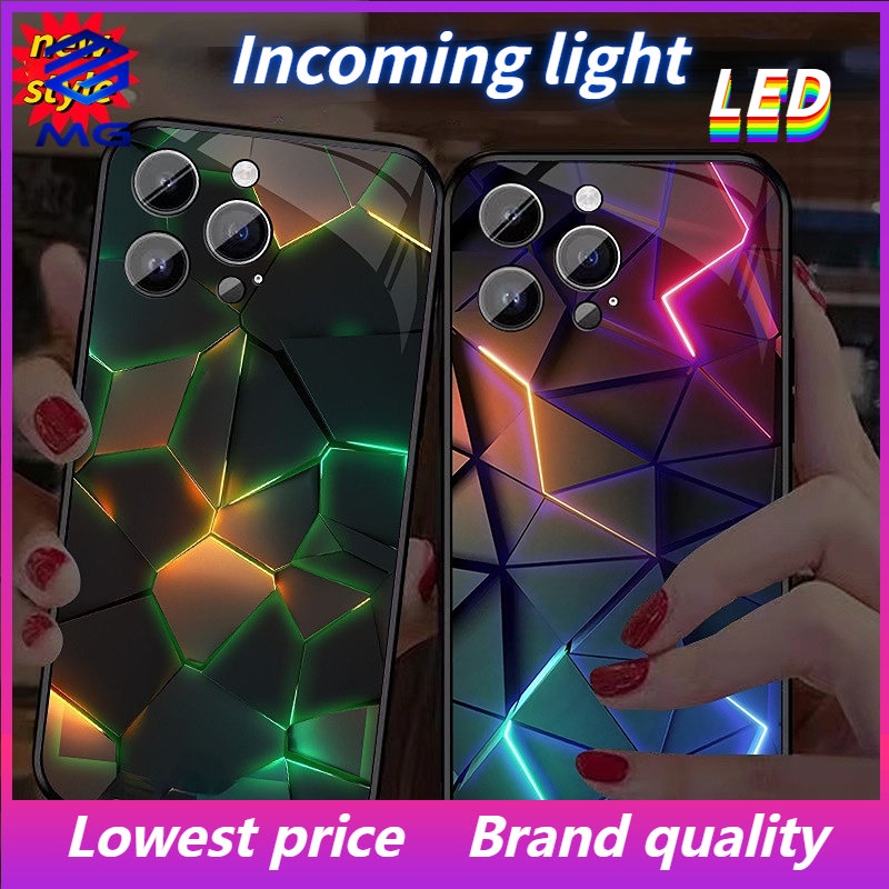 Mg Call Lighting LED สําหรับเคสโทรศัพท์ iPhone 16Promax 14plus 14promax ...