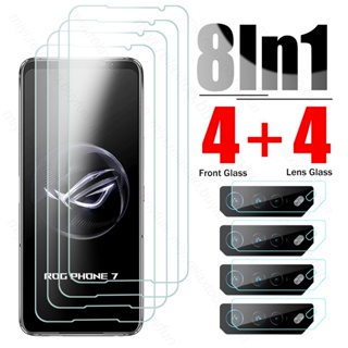 8in1 ฟิล์มกระจกนิรภัยกันรอยหน้าจอ สําหรับ Asus ROG Phone7 Phone 7 Ultimate 5G ROGPhone7 5G 6.78 นิ้ว