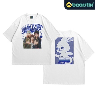 📦พร้อมส่ง Bearstix - เสื้อยืด โอเวอร์ไซซ์ ลาย Baju Kpop Kaos Minji Haerin Hanni Daniel Hyein - Tshirt Bunny T-shirt