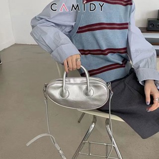 Camidy ชนกลุ่มน้อย กระเป๋าสีเงินผู้หญิงใหม่ที่นิยมทุกการแข่งขัน crossbody กระเป๋าอานแบบพกพา