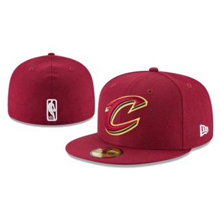 หมวกแก๊ป ปักลาย NBA Cleveland Cavaliers 59FIFTY คุณภาพสูง สําหรับผู้ชาย และผู้หญิง