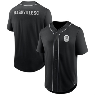 เสื้อคาร์ดิแกนเบสบอล พลัสไซซ์ 23 มล. ลาย Nashville SC Jersey Button Down