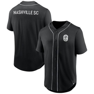เสื้อคาร์ดิแกนเบสบอล พลัสไซซ์ 23 มล. ลาย Nashville SC Jersey Button Down