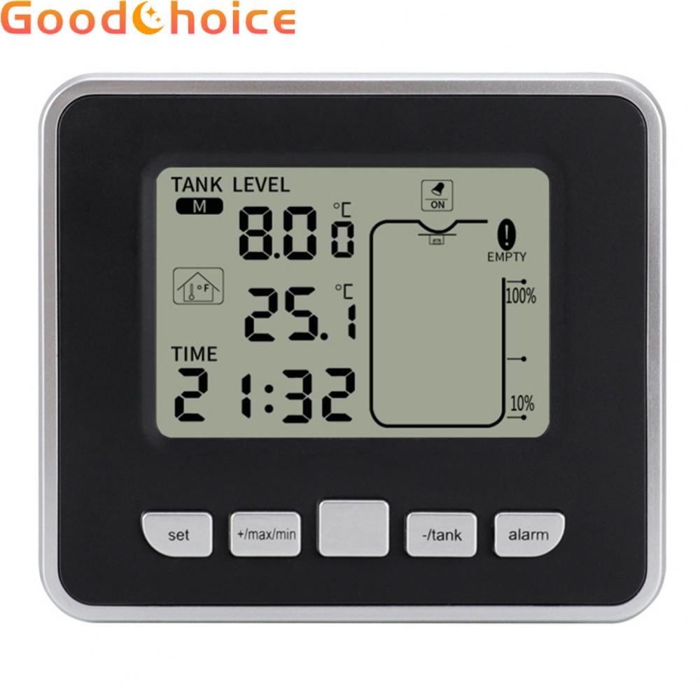 【Good】LCD Display Water Tank Depth Gauge with Alarm System Protect Your