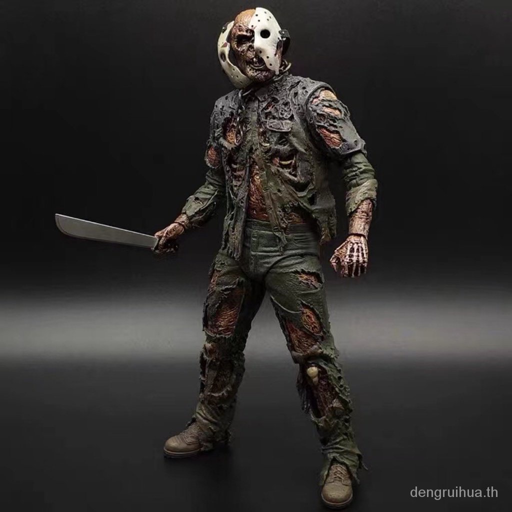 neca-42003-jason-black-friday-new-blood-edition-โมเดลตุ๊กตาฟิกเกอร์-ขยับได้-ขนาด-23-ซม