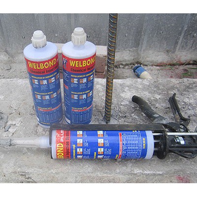 น้ำยาเคมีเสียบเหล็กแบบฉีด ( WELBOND PLUS ) ขนาดบรรจุ 410 ml. ขนาด 300 ...