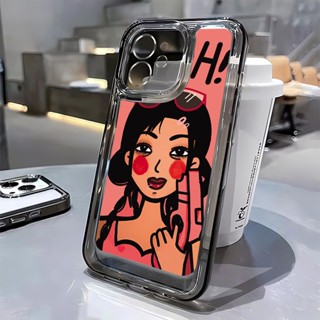 เคสโทรศัพท์มือถือ แบบนิ่ม กันกระแทก ลาย Gun Girl สําหรับ Apple Iphone 13 14Promax 11 12 7 8p