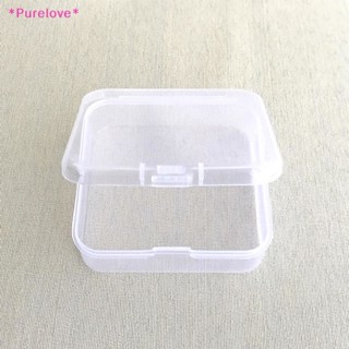 Purelove&gt; กล่องพลาสติกใส PP ทรงสี่เหลี่ยม ขนาด 7.5 ซม. พร้อมฝาปิด สําหรับใส่เครื่องประดับ ดินสอ หน้ากากอนามัย