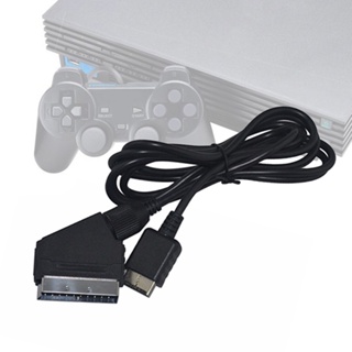 Rich2.br สายเคเบิลเชื่อมต่อ AV RGB Scart TV แบบเปลี่ยน สําหรับ Sony Playstation PS2 3 18 เมตร