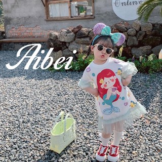 【Aibei】ใหม่ล่าสุดชุดเด็กผู้หญิง เด็กสาวชุดเจ้าหญิง เสื้อผ้าเด็กผู้หญิง 1-9 ขวบ