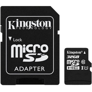 32 GB MICRO SD CARD (ไมโครเอสดีการ์ด) KINGSTON (SDCS/32GB) รับประกันของแท้