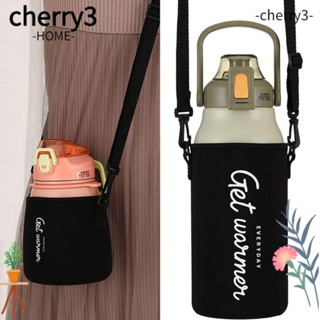 Cherry3 กระเป๋าใส่ขวดน้ํา แบบพกพา พร้อมสายคล้อง สําหรับเล่นกีฬา ตั้งแคมป์