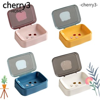 Cherry3 กล่องสบู่ แบบหนา สองชั้น ไม่ต้องเจาะ อุปกรณ์เสริม สําหรับห้องน้ํา