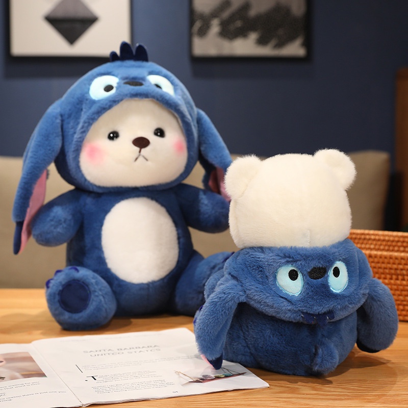 น่ารักina-bearตุ๊กตาตุ๊กตาหมีตุ๊กตาหมีตุ๊กตาหมีตุ๊กตาของเล่นเปลี่ยนstitch-three-eyedตุ๊กตาหมอนเด็กของขวัญวันเกิด-fe