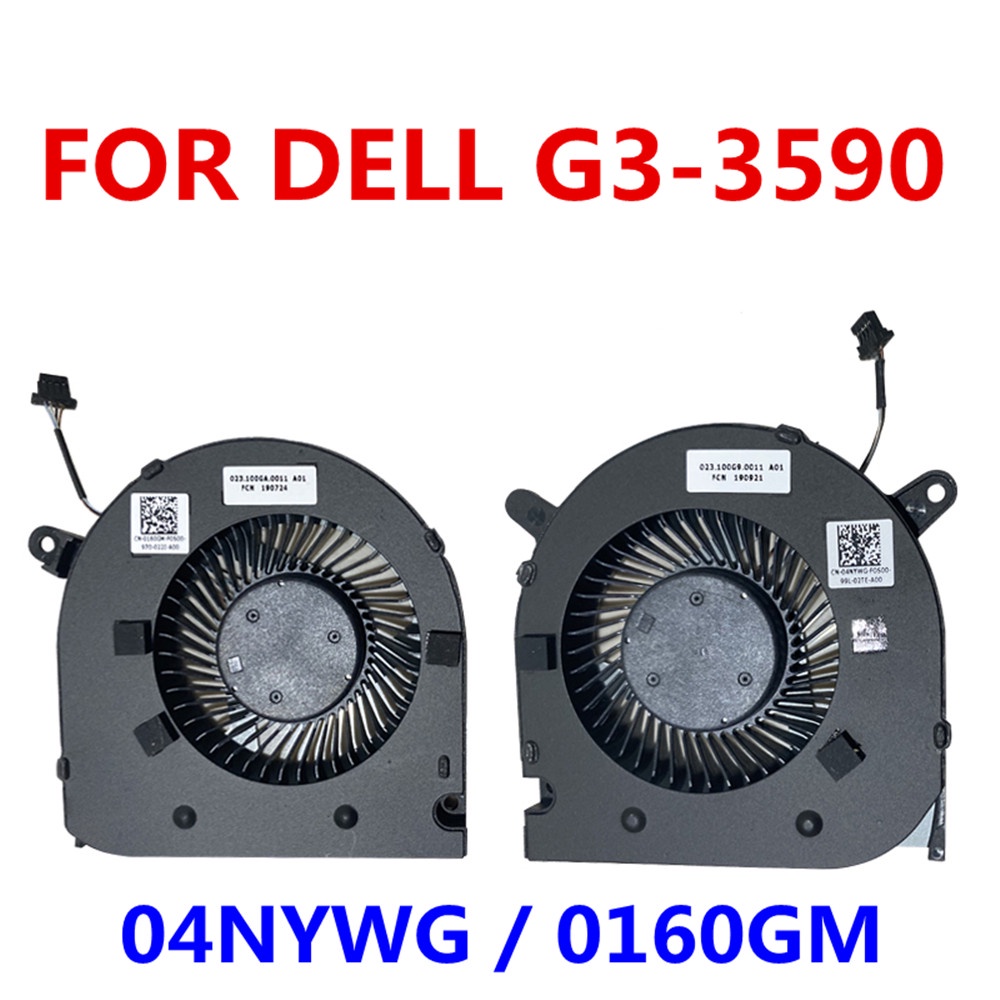 ใหม่ พัดลมระบายความร้อน CPU สําหรับ Dell G3 3590 G3-3590 0160GM 04NYWG ...