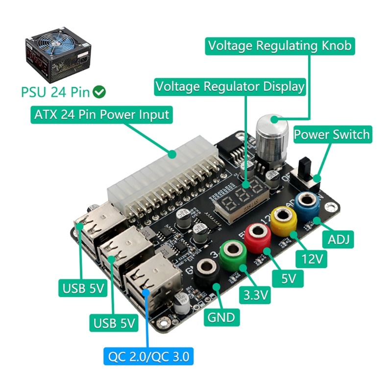 char-บอร์ดพาวเวอร์ซัพพลาย-6usb2-0-atx24p-รองรับ-3-3v-5v-12v-และ-1-8v-10-8v