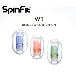Spinfit W1 จุกหูฟังซิลิโคน รูปตัว W คู่ เส้นผ่าศูนย์กลาง 5-6 มม. สําหรับหัวฉีดหูฟัง