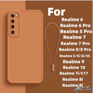 ใหม่ เคสโทรศัพท์มือถือ TPU ลายนางฟ้า พร้อมสายคล้อง สําหรับ Realme 6 6 Pro 7 7 Pro 5 6i 5S 5i 5 Pro 10 9 8i 9i 8 8 Pro 7i C17