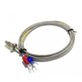 ร้านใน กทม สายเทอร์โมคัปเปิ้ล thermocouple เป็นหัววัดอุณหภูมิ type.K เกลียว M6 วัดอุณหภูมิ 0-600องศา ส่งทุกวัน