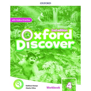 Bundanjai (หนังสือเรียนภาษาอังกฤษ Oxford) Oxford Discover 2nd ED 4 : Workbook +Online Practice (P)