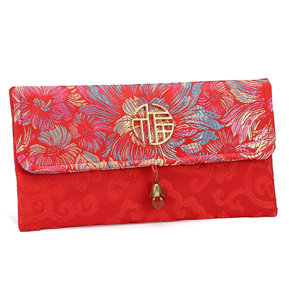 biling-กระเป๋าเงินนําโชค-สไตล์จีน-ลายดอกไม้-สีแดง-ซองจดหมาย-กระเป๋าปีใหม่