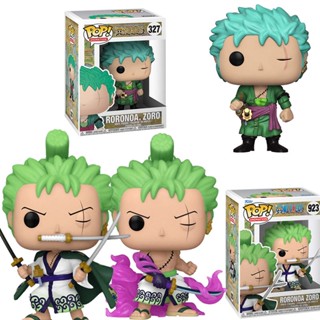 โมเดลตุ๊กตาฟิกเกอร์ Funko Pop One Piece Roronoa Zoro ของเล่นสําหรับเด็ก