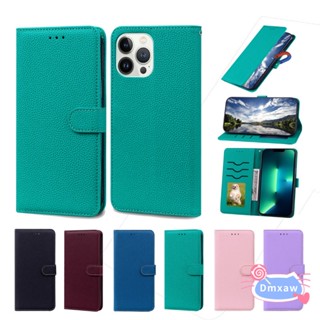 เคสโทรศัพท์หนัง PU ฝาพับ พร้อมช่องใส่บัตร สีพื้น สําหรับ Motorola Moto G22 G30 G10 G20 E20 E30 E40