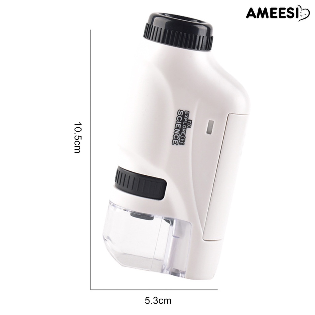ameesi-กล้องจุลทรรศน์วิทยาศาสตร์-แบบพกพา-สํารวจโลกไมโคร-abs-ปลอดภัย-สําหรับเด็ก