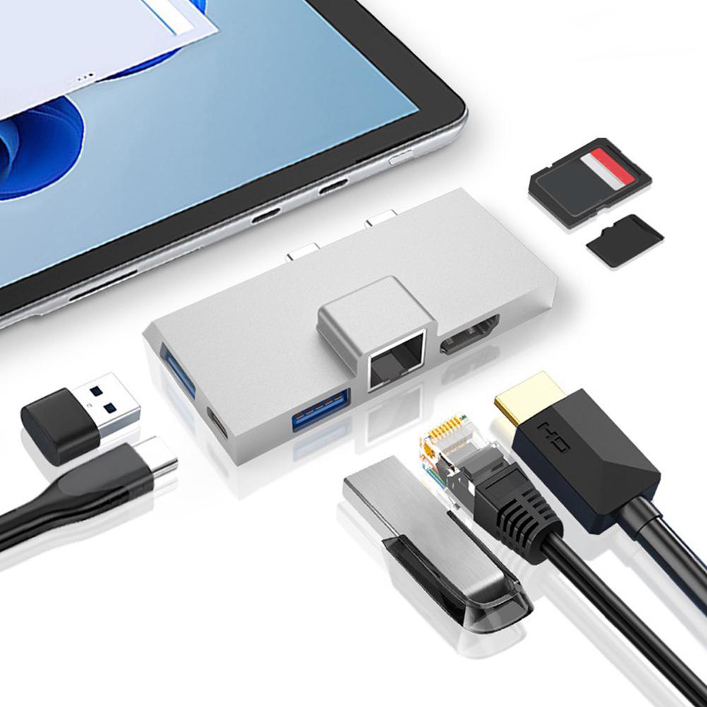 7-in-1-ฮับขยาย-usb-c-สําหรับ-surface-pro-8-9-x-usb3-0-hdmi