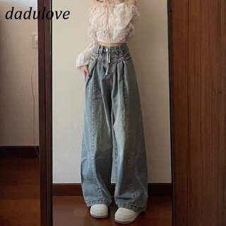 DaDulove💕 New American Ins High Street Retro Casual Jeans Niche High Waist Wide Leg Pants Large Size Trousers