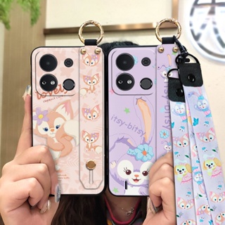 Lanyard ring Phone Case For Itel A04/A632w Cartoon Anti-dust Shockproof Soft case Back Cover Fashion Design Phone Holder