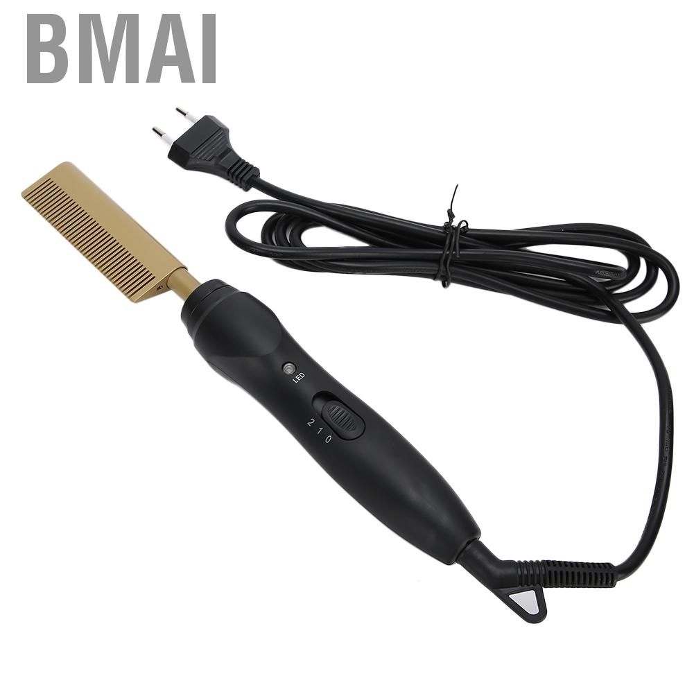Bmai Hot Comb Hair Straightener Press Portable Two Modes with Quick