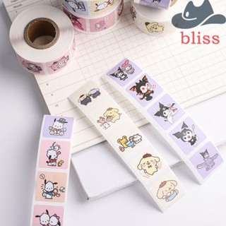 Bliss สติกเกอร์ไดอารี่ ลาย Kuromi น่ารัก DIY สําหรับติดตกแต่งสมุดไดอารี่ อัลบั้ม Cinnamoroll