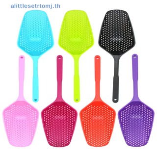 Alittlese ทัพพีตักซุป พลาสติก แบบพกพา หลากสี ป้องกันน้ําร้อนลวก 1 ชิ้น