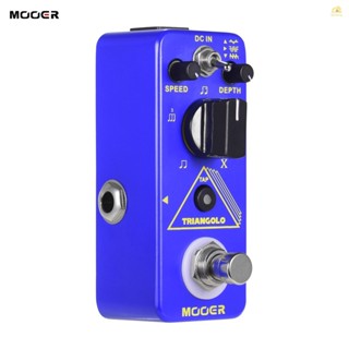 แป้นเหยียบเอฟเฟคกีตาร์ไฟฟ้า ดิจิทัล รูปกล้วยพาย Mooer Triangolo True Bypass Micro Series ขนาดกะทัดรัด