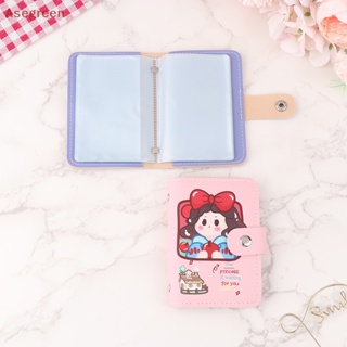 [Asegreen] กระเป๋าใส่บัตรเครดิต แบบหนัง ลายการ์ตูน Hello Kitty My Melody Kuromi สําหรับผู้หญิง