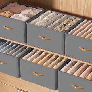 New Foldable storage Jeans Pant Drawer Storage Box / Clothes Compartment Divider Box / Dormitory Closet Underwear Sweater Shirt Organizer