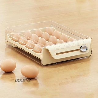 [Dolity2] กล่องลิ้นชักเก็บไข่ พร้อมสเกลบอกเวลา สําหรับแช่แข็ง ห้องครัว