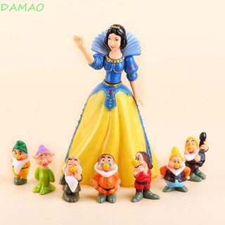 Damao ตุ๊กตาฟิกเกอร์ PVC รูปคนแคระ Snow White and the Seven Dwarfs น่ารัก ของเล่นสําหรับเด็ก