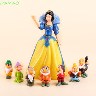 Damao ตุ๊กตาฟิกเกอร์ PVC รูปคนแคระ Snow White and the Seven Dwarfs น่ารัก ของเล่นสําหรับเด็ก