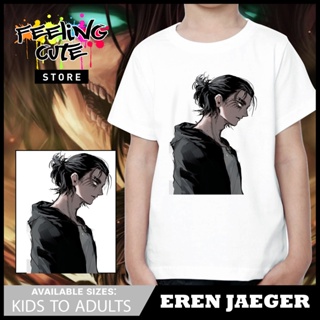 Anime Shirt Attack on Titan AOT Eren Jaeger Yaeger Manga Design Quality Tee Top Tshirt Plain Casual_01